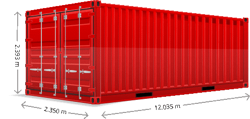 40ft standard container